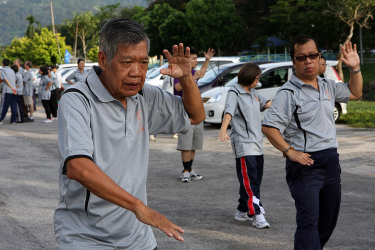 ‘搂膝拗步’ —— 一个连消带打的动作