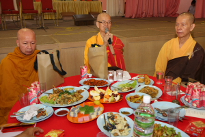 文建长老受邀为大众作简短开示