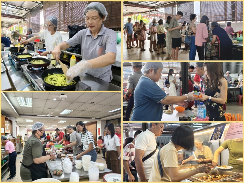 食堂区则供应网煎饼(Roti Jala)、咖喱面、经济饭等