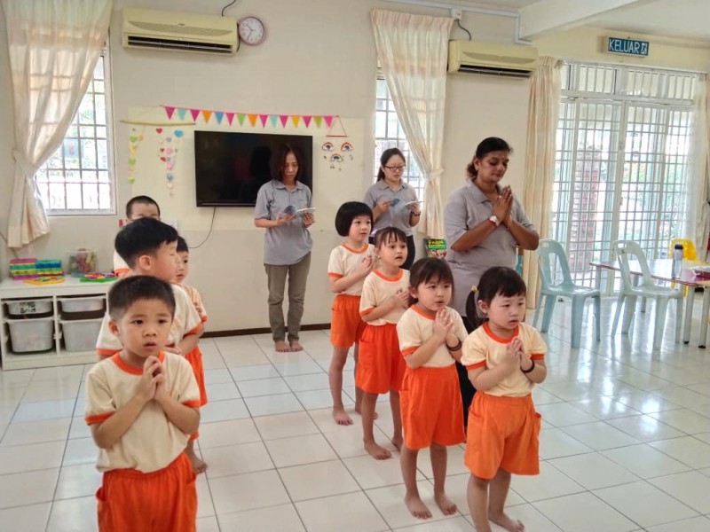 檀香幼儿园(大山脚分园)-洒净环节